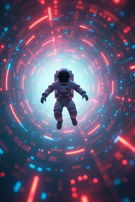 Astronaut falling into a quantum tunnel