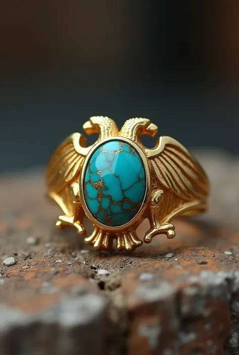 Iam a 28 years old man. I want to make a gold ring with a turquoise for my self. Give me a ring idea that is very unique and modern for my self and suitable for a young man with an eagle shape on it that represent achamenids empire and the great cyrus. The...