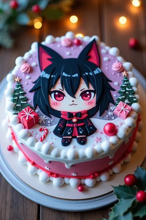 I want a Christmas kuromi cake 