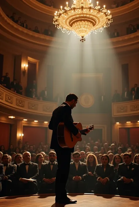 Babak Jahanbakhsh performing music in the concert hall