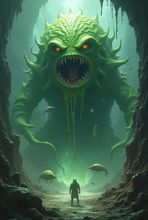 A monstrous slime king