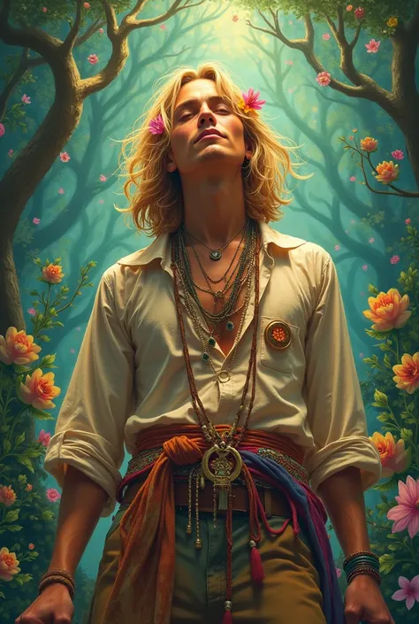 Believe me a blonde hippie man 