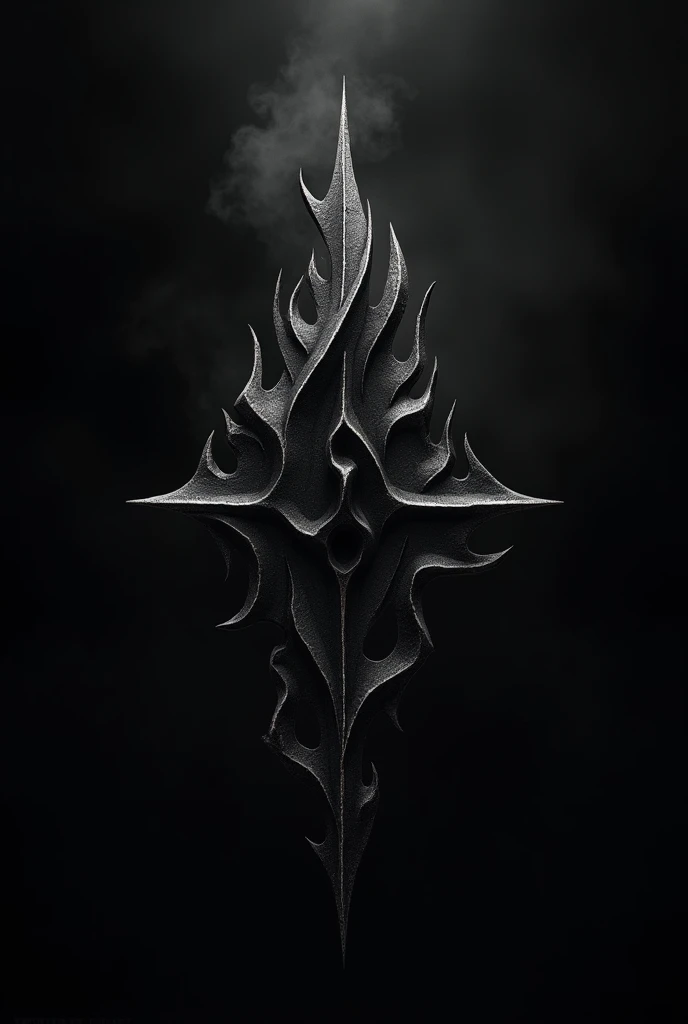 Create a logo for a clan called black fire, the flame ha to be black