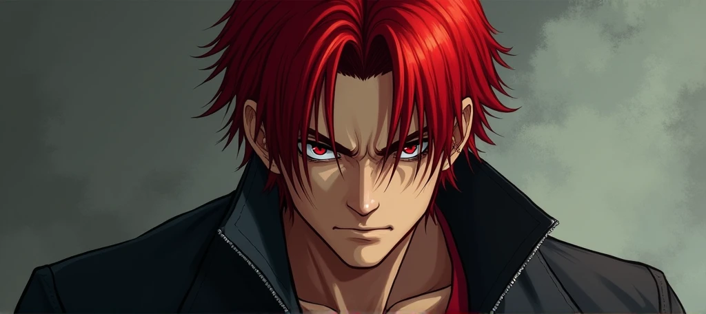 Iori Yagami, Man 21 years old, Red hair cold expression The King of Fighters 