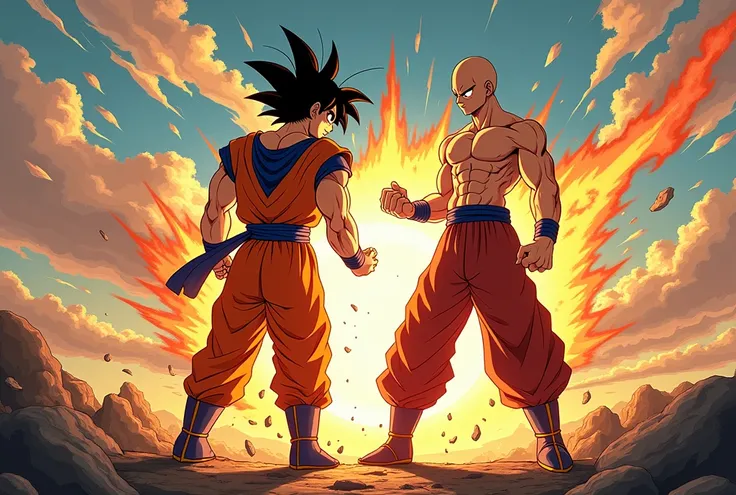 an anime fan writing manga about goku and saitama