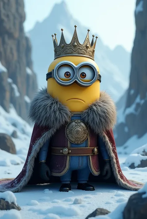 Minion as king of the north from games of thrones

