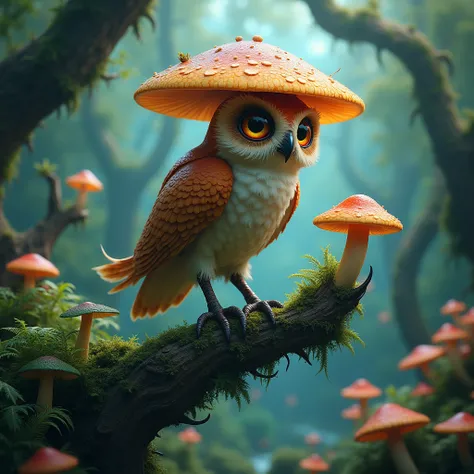 mushroom owl