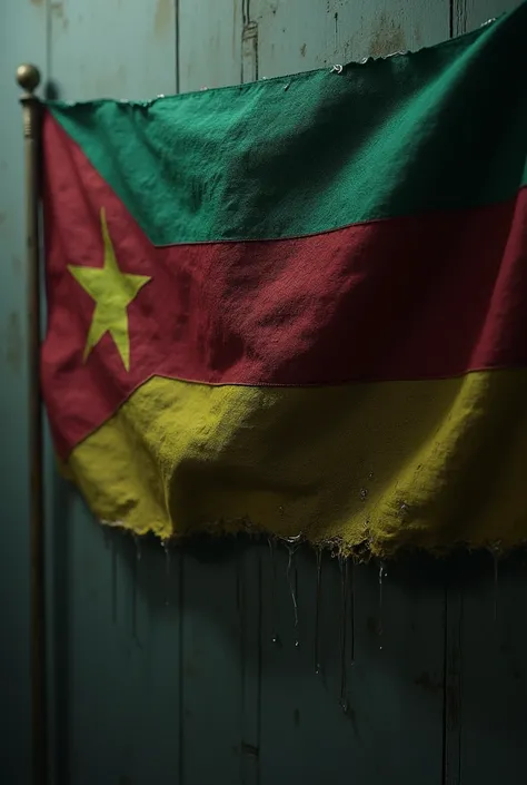 Mozambique flag crying(showing sadness)