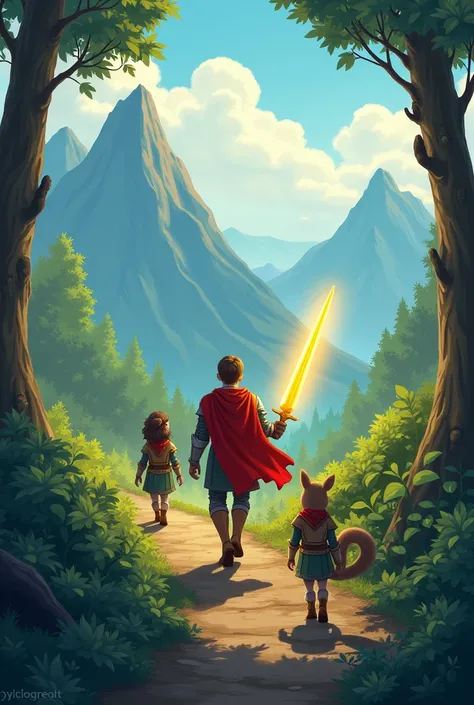 Leo, the Knight with the Sword of Light, begins his journey with the goal of proving himself. Along the way, he meets three companions. :
	 • Felix, a talkative squirrel, intelligent and witty.
• Ella wears female warrior armor. A brave girl who dreams of ...