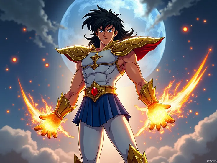 Create a poster 4k extremely detailed of SEIYA DE LA serie : les chevaliers du ZODIAQUE  extremely detailed style dessin animé des années 80.

Thème Seiya en 4k  et détaillé. 