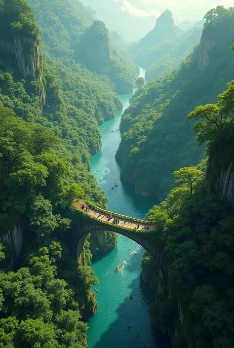 Infinite virgin forest rich in biodiversity seen from above