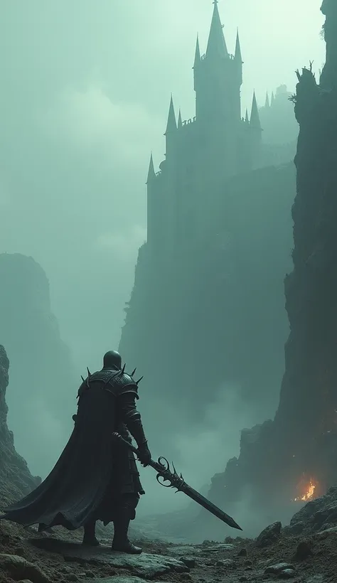 Create a 4k image of Dark Souls, the video game to use as a wallpaper