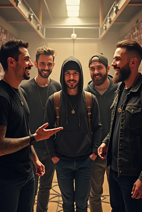 une image réaliste du groupe linkin park qui se moquent 