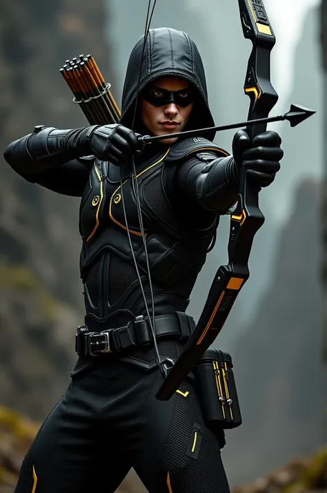 Hawkeye in Black and Gold