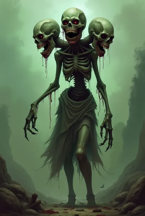 Three-Headed Zombie Woman 