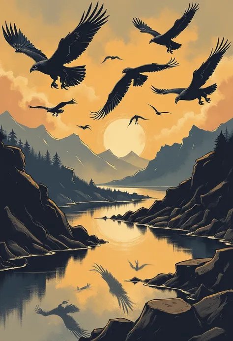  I Love You Luis Superior Quality ,mirror finish ,  Cinematic Experience  , mejor ilustración ),8K, wallpaper, Shadows of Flying Birds , Shadow of the Flying Condor ,sunset, Andean Highland Scenery  ,  Shadows of Condors Are Reflected in the Andean Highlan...