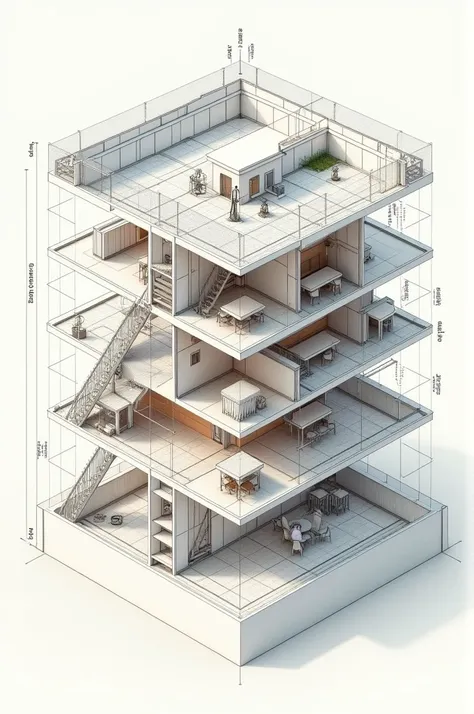 Architectural plan cutting