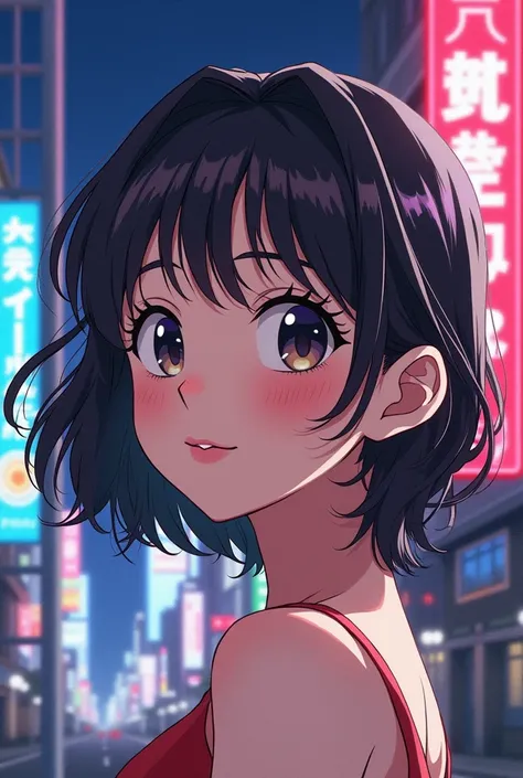 Create an anime girl , in the style of 1980s in Japan 