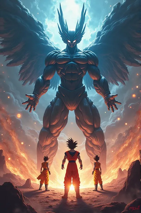  the god of destruction ,  Evil Vegeta and Goku Ultra Instinct 