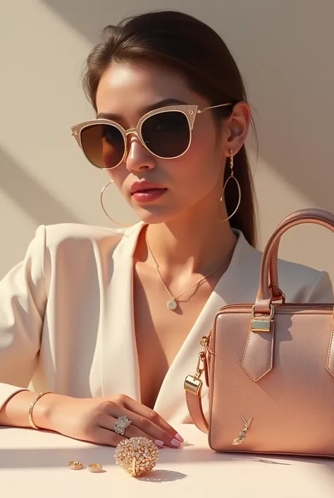  Accessories : Realistic brand 14k pink womens jewelry sunglasses bag: Sabrina Universe 
