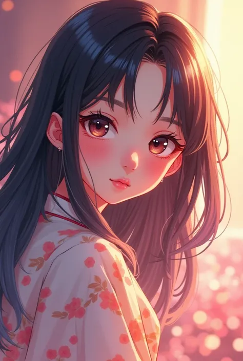 Asian in anime style