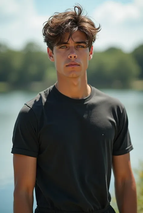 
 Jackson is a 17-year-old teenager ,  with an athletic body and defined muscles that reflect his commitment to physical training .  His skin is clear and he has a slightly tanned appearance Due to the time spent in the air uncluttered. Your hair is short ...