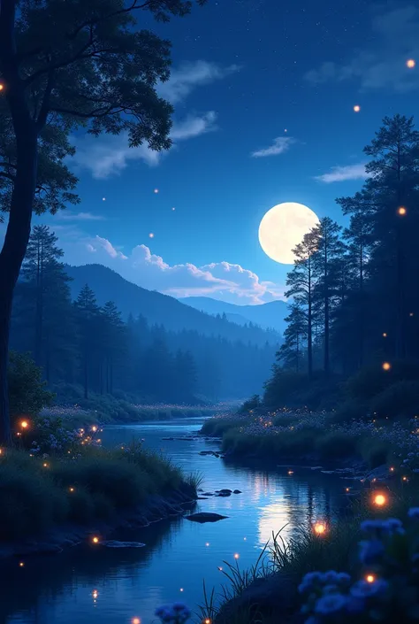 Beautiful night nature