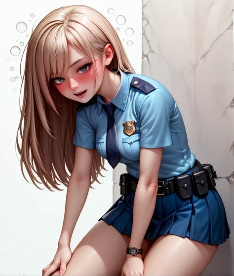    High resolution image ,   top quality,(( one beautiful Japanese schoolgirl standing in front of a wall:1.5)),(( slender body:1.2)),((Drunk:1.5)),(( ecstasy:1.2)),real skin ,small breasts,   shiny hair  ,  Super Detailed Black Eyes  ,   simple background...