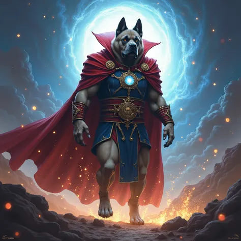 Mastiff dog mixed with AN DOCTOR STRANGE