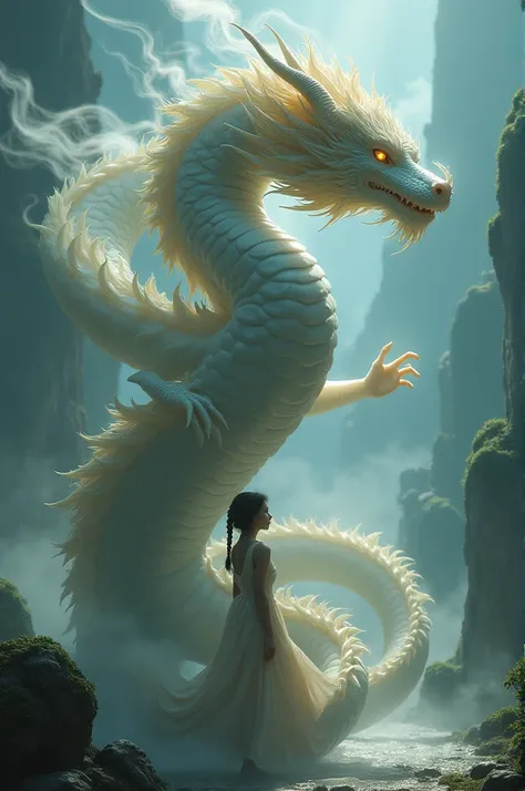 A 

An 18 year old girl who can shapeshift 


She will shapeshift into a Eastern dragon