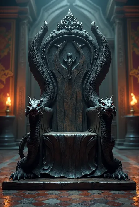 1 throne  .  dragon motif