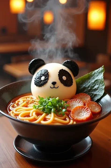 Try making a panda ramen to eat at a ramen shop