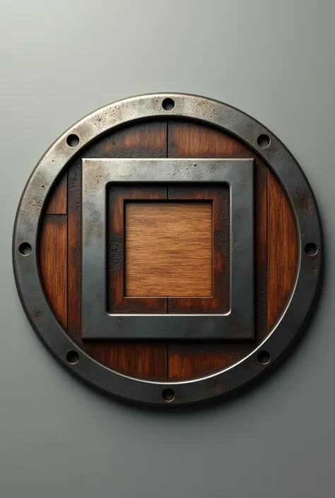  logo medal , Written:  Steel Woods , Am1932 ,  circular and square art