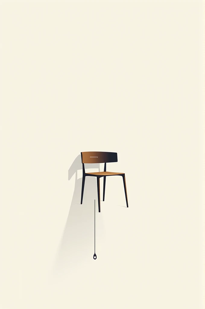 Ilustration Design Graphic like made by adobe Ilustrator and Coreldraw. Two foot hang. There are chair. 