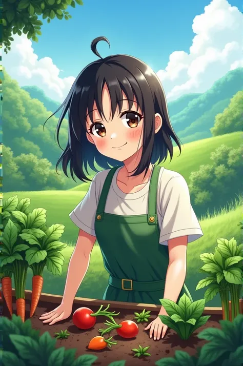 Anime Girl Grows Vegetables