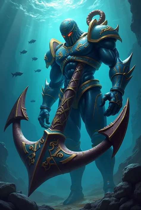 I want an image of Nautilus the League of Legends champion that looks good on the anchor and that is large in size