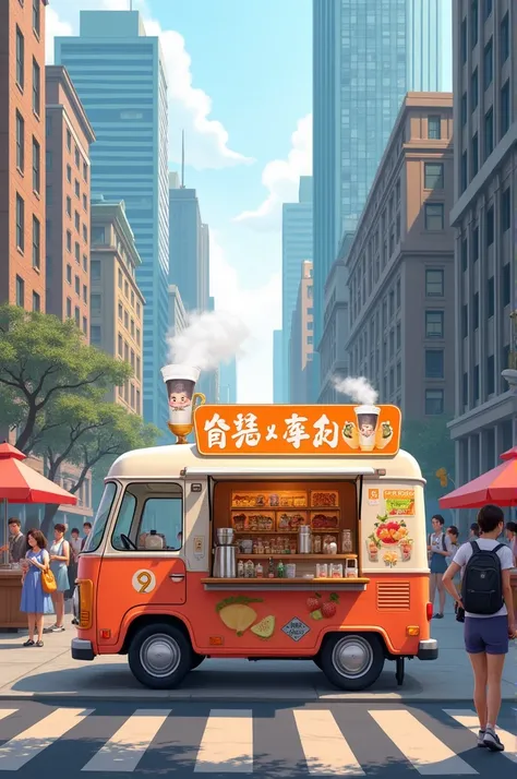 Portable Milk Tea Vending Truck 