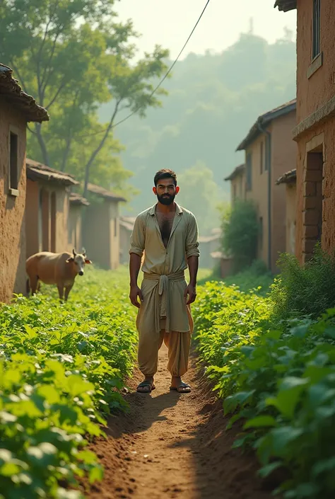 Virat kohli farming in village 