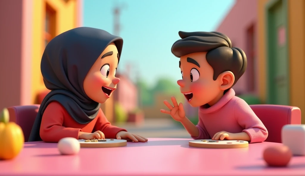 3d cartoon image
Today Begum was in a big mood and began to say that you have a girlfriend.
I didnt say