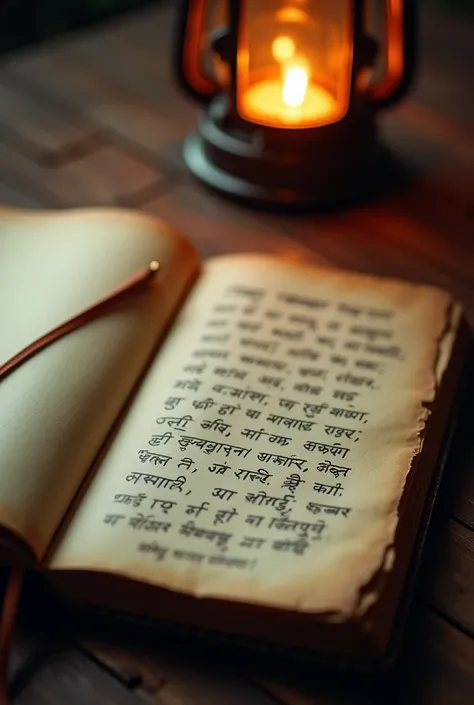 The Notebook and the Letter Bangla
"A close-up of an old, weathered notebook with frayed edges and yellowing pages. On one page, a handwritten Bengali letter in elegant script, expressing love and hope. The notebook rests on a wooden surface, with a faint ...