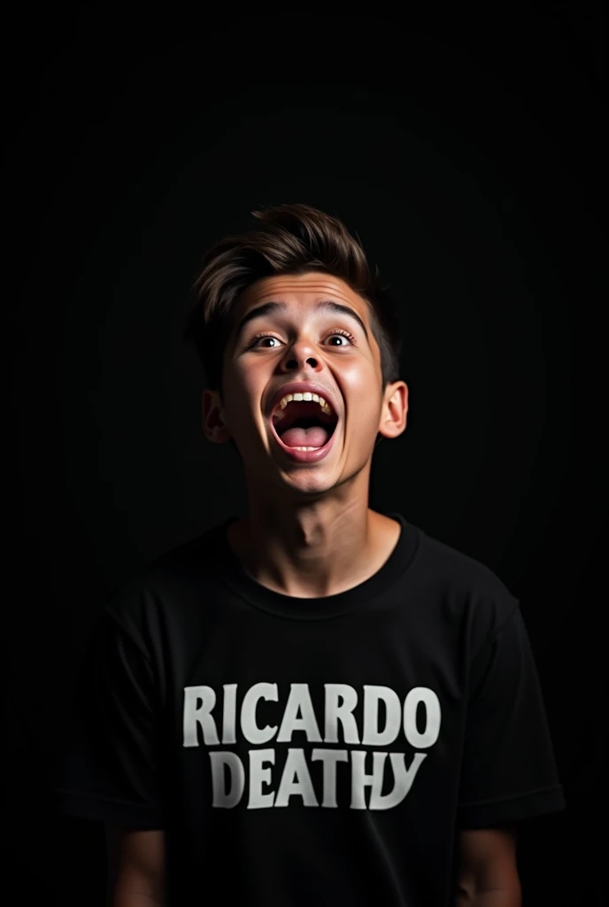  An image with a black background and the phrase:  Ricardos  #1 fan 