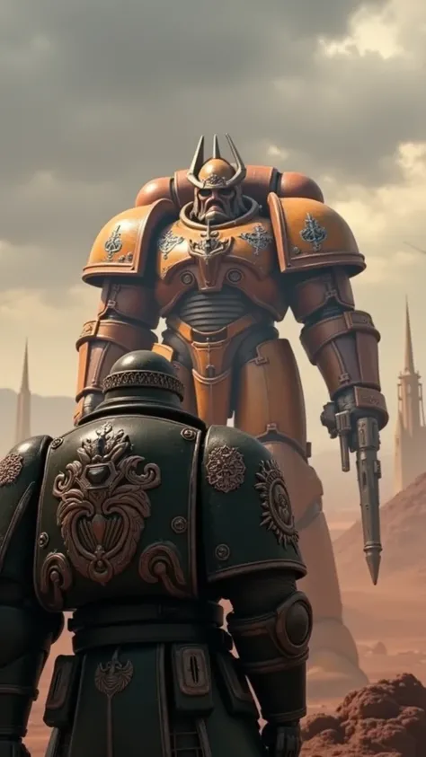 Make me a space marine from Warhammer