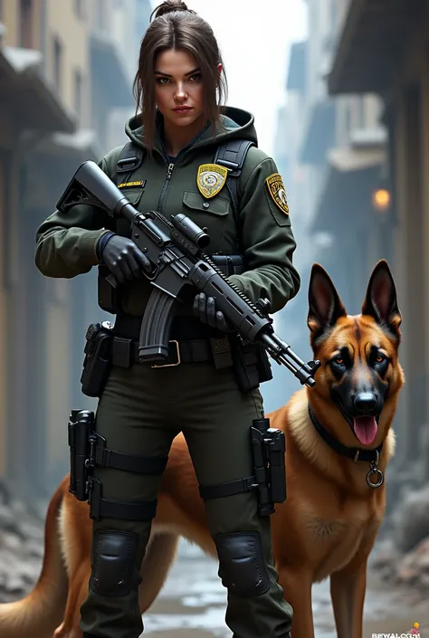 BCSO under sherif femme avec un malinois ak47 Mia reaper 