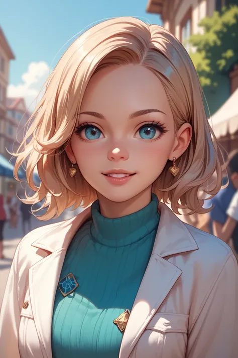  ultra-realistic anime girl, cute