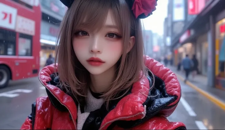 (masterpiece,  best image quality , 8k),  real photo ,Idol appearance,adult,  perfection of fashion,  Korean Makeup, Lip Tint, full body, frontal, faint smile,Outdoor, Exquisitely Painted , Realistic,  ultra high definition, ultra high definition,  smooth ...