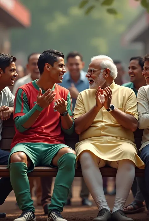 Cristiano Ronaldo or Modi donon pass mein baithe hue hain baat hi kar rahe hain aur naj bhi rahe hain main ISI Ko gussa aaya to vahan logon ko bhi