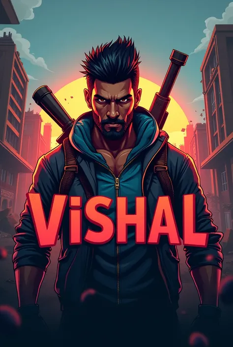 FREE FIRE GAME LOGO GENERATE AND VISHAL NAME 