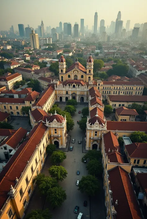 Aerial view of Intramuros 