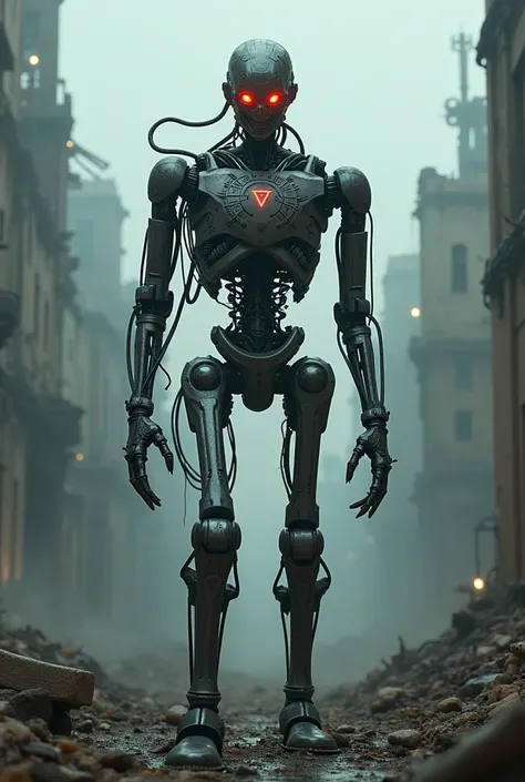 Terminator.droid, cyborg, wires, apocalyptic, 
Alien