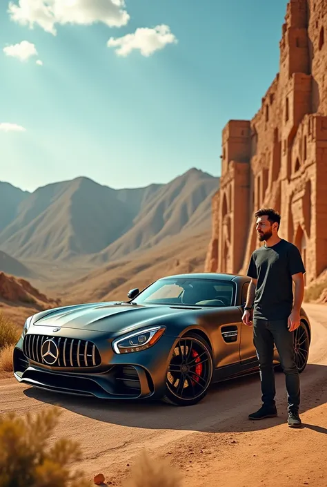 Mercedes Benz AMG in Uzbekistan with Messi 